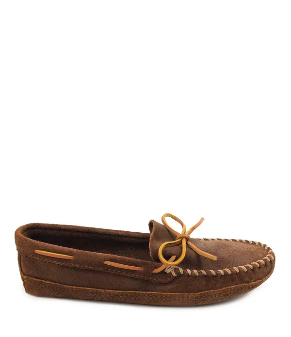 Minnetonka Double Bottom Softsole 10.5 Men's Brown