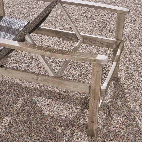 78.75x22 Gray and Black Contemporary Outdoor Patio Chaise Lounge