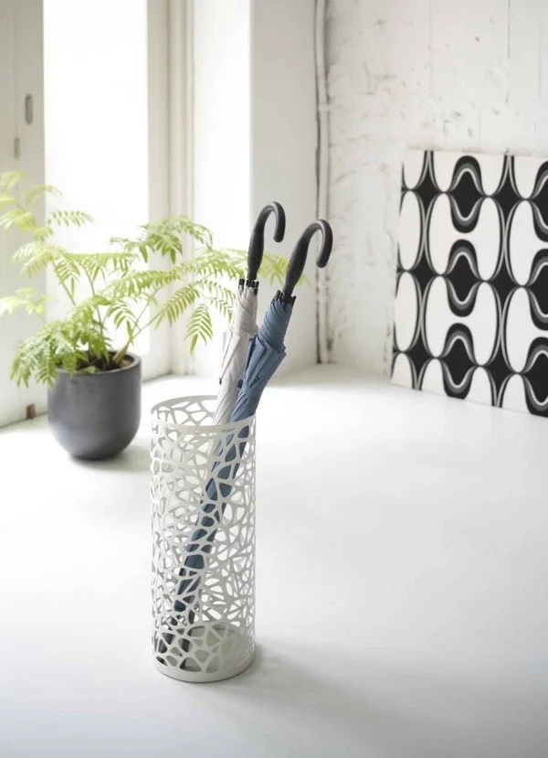 Yamazaki Home Nest Umbrella Stand, Slim, White