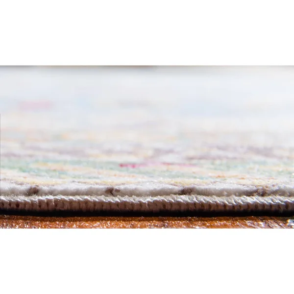 Unique Loom Treble Austin Area Rug - 4& x 6& Blue