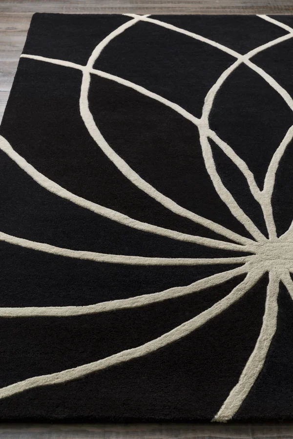 Surya Forum FM-7072 Area Rug - 5& x 8& Black