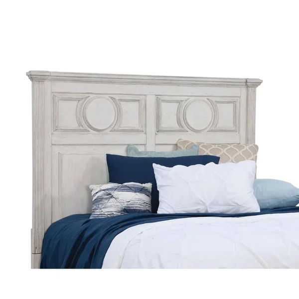 Brighten Distressed Antique White Queen Panel Headboard