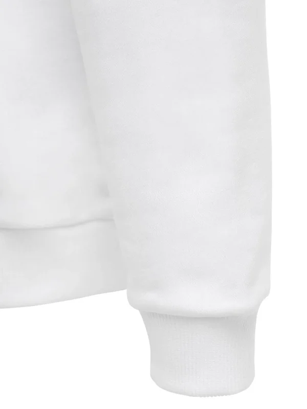Balmain - Women Logo Printed Cotton Sweatshirt White/Black Xxs