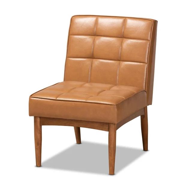 Sanford Mid-Century Modern Dining Chair - Grey