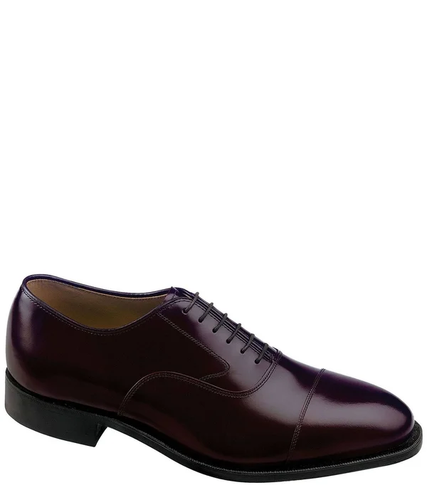 Men's Johnston & Murphy Melton Cap Toe Oxford, Size: 8.5, Red