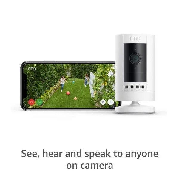 Ring Stick Up Indoor/Outdoor 1080p WiFi Battery Security Camera - White 3rd Gen freeshipping - Pro-Distributing