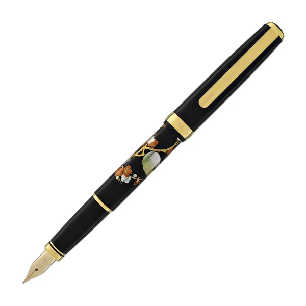 Platinum Modern Maki-e Fountain Pen - Bush Warbler - Medium NIB