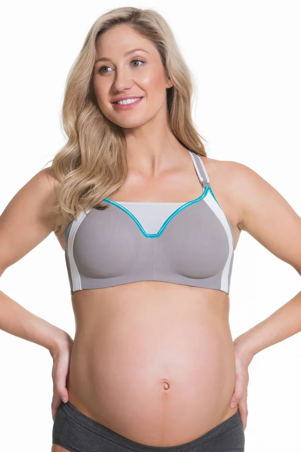 Cake Maternity - 36E - Zest Nursing Sports Bra Grey