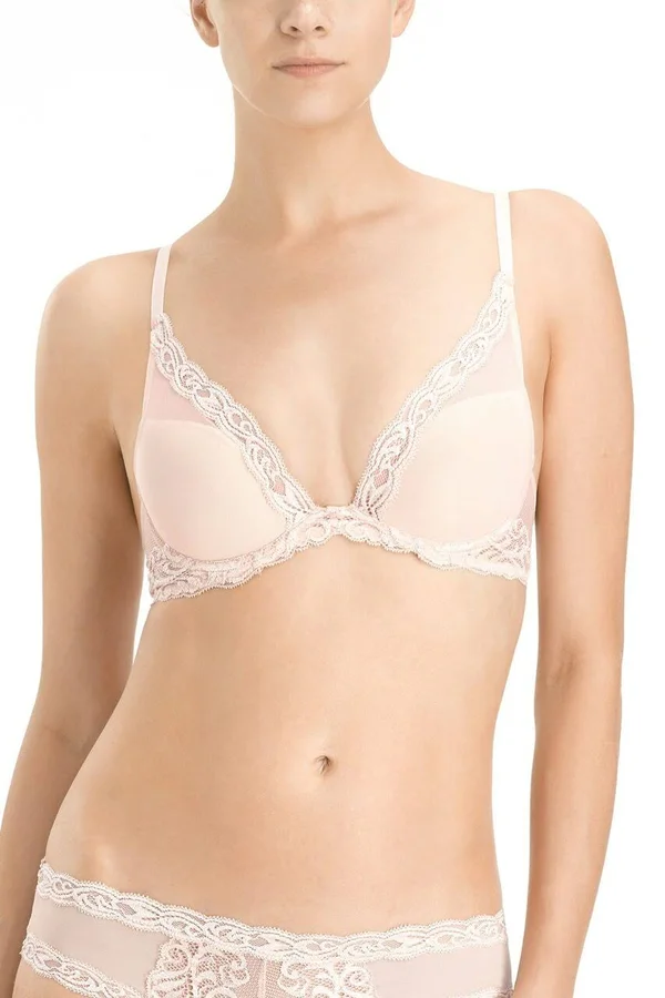 Natori Feathers Maternity Plunge Contour Bra, Womens, 32DDD, Black