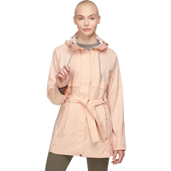 Columbia Pardon My Trench Rain Jacket - Women's Peach Cloud - Xs