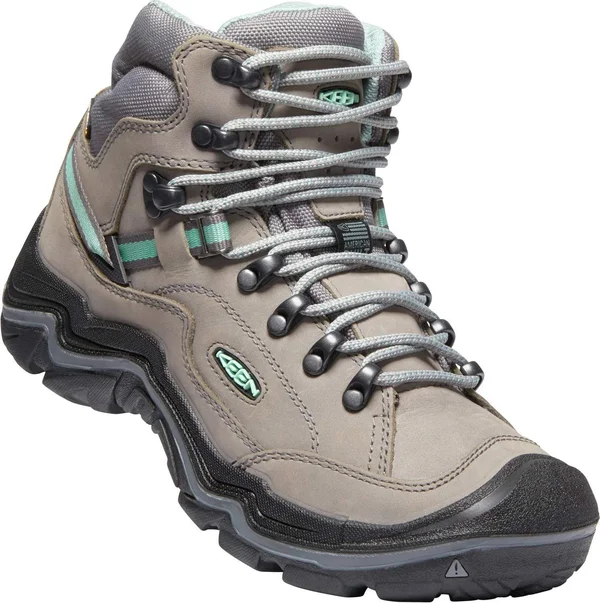 Keen Women's Durand II Mid Waterproof Boot - 5.5 - Grey Flannel - Steel Grey