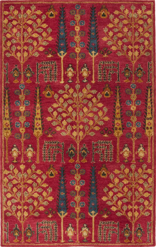 Safavieh Heritage 418 Red/Multi 8& x 10& Area Rug
