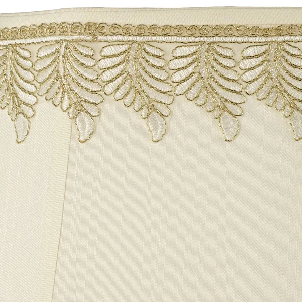 Imperial Shade Rectangle Shade with Embroidered Leaf Trim 10x16x13 (Spider)