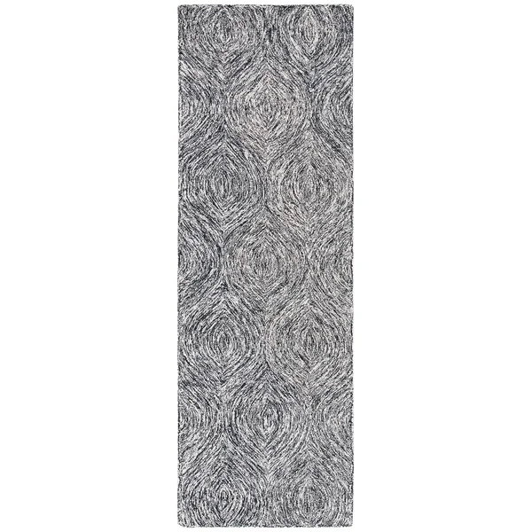 Safavieh Micro-Loop Rug Collection MLP615Z - Black, Ivory - 4& x 6&
