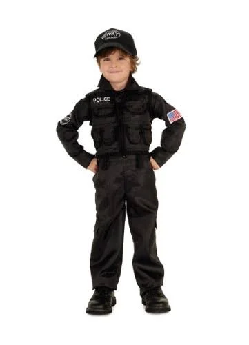 Kids S.W.A.T. Police Costume Large