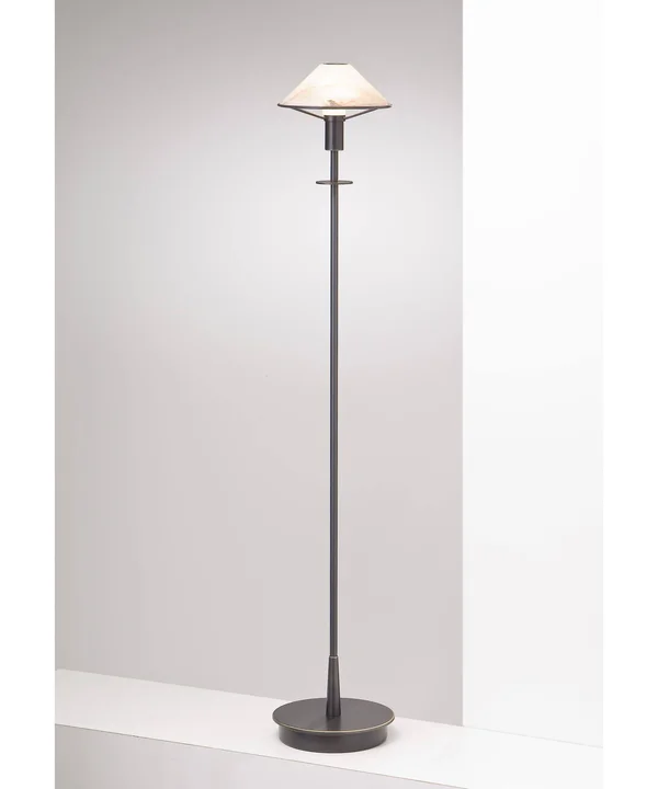 Holtkoetter Old Bronze Alabaster Brown Floor Lamp