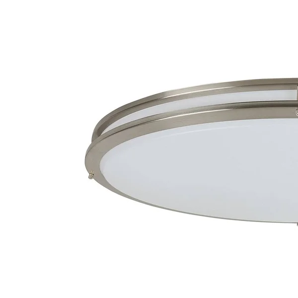 LED Flush Mount Ceiling Light 32x22W x 18x22D x 4.25x22H - Nickel - Nickel