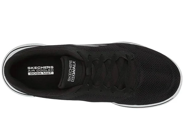 Skechers Women's GOwalk 5 Lucky Sneaker - Black/White