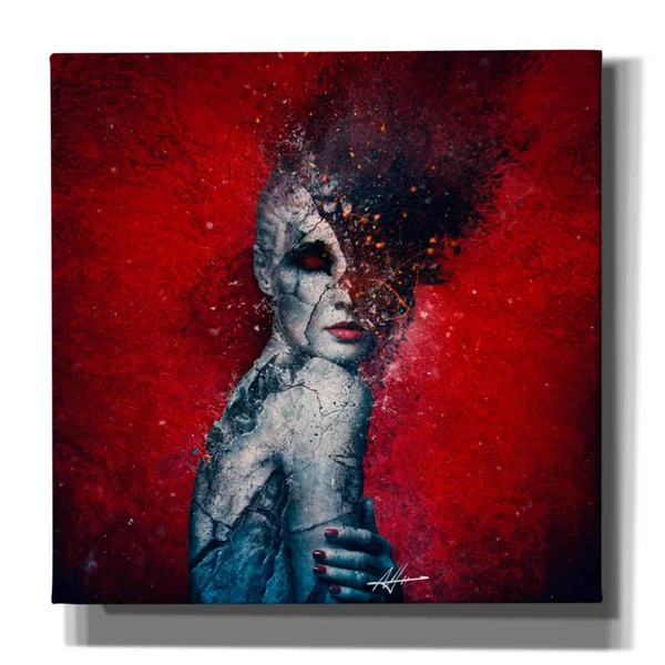 Cortesi Home Indifference by Mario Sanchez Nevado, Giclee Canvas Wall Art - Red 12x22 x 12x22