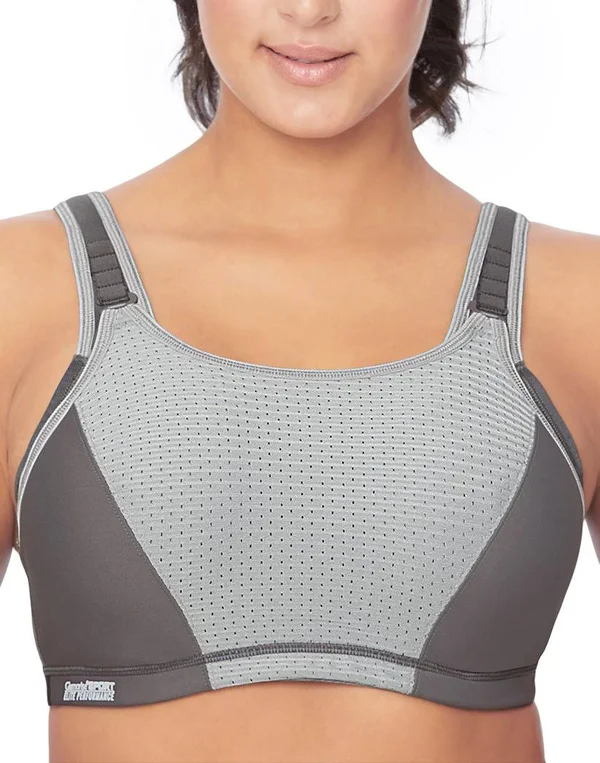 Glamorise 9167 Elite Performance Adjustable Underwire Sports Bra Grey