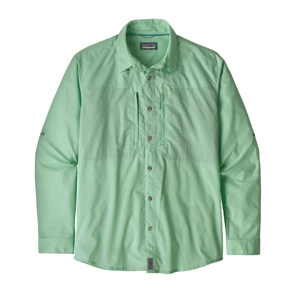 Patagonia Long-Sleeved Sun Stretch Shirt - Men's L Whole Weave - Vjosa Green