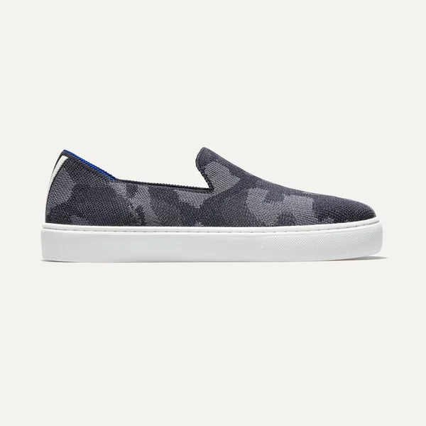 Rothy&s Grey Slip-On Sneakers - Grey Camo, Size 11.5