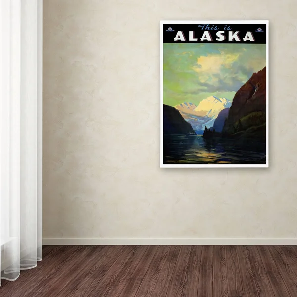 Trademark Global Vintage Apple Collection 'Trav Alaska' Canvas Art