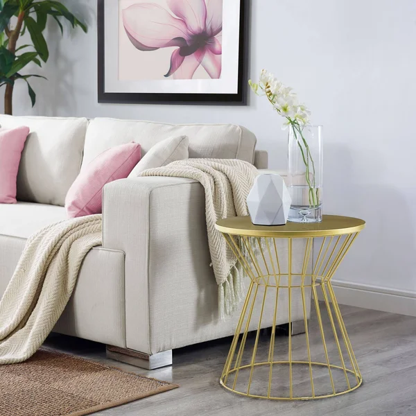 Elle Decor Lulu Side Table - French Gold