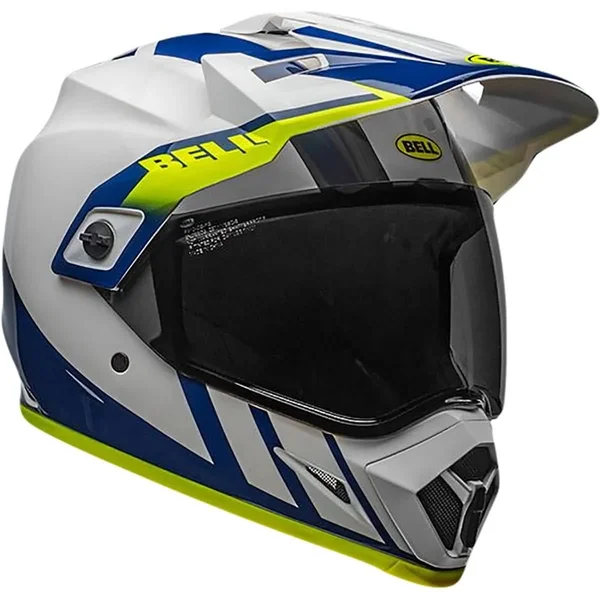 Bell MX-9 Adventure MIPS Dash Helmet White/Blue/Hi-Viz 3XL