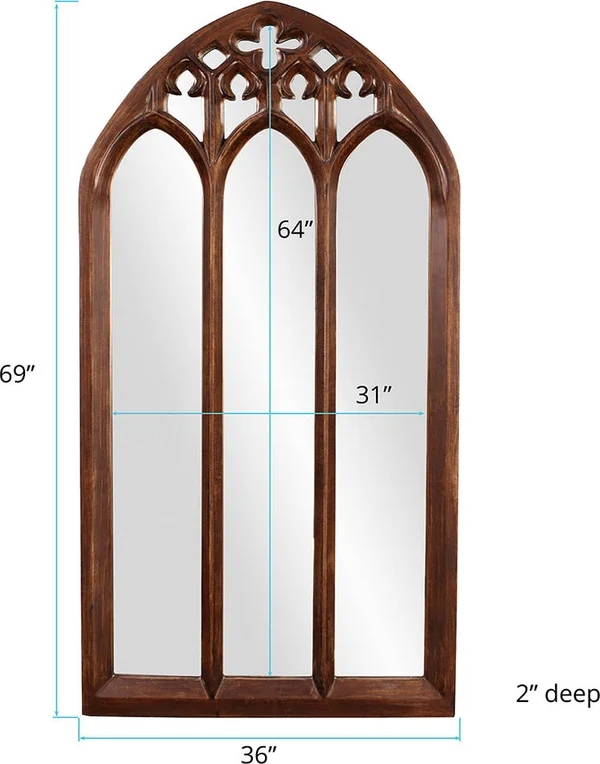 Howard Elliott 43122 Basilica Arched Mirror - Tall