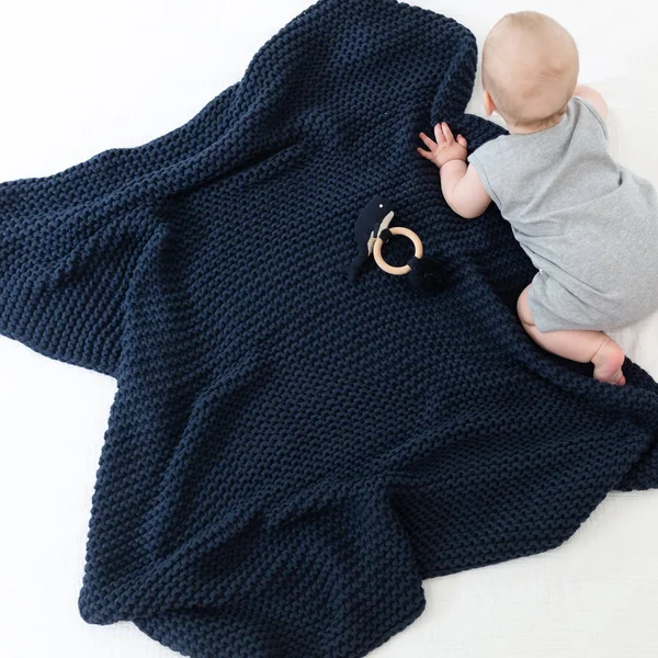 Organic Cotton Comfy Knit Baby Gift Set Gray
