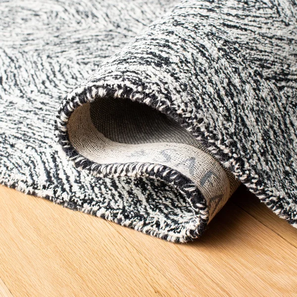 Safavieh Micro-Loop Rug Collection MLP615Z - Black, Ivory - 4& x 6&