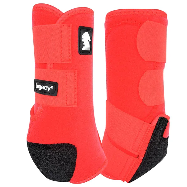 Classic Equine Legacy2 Front Boots Small Red
