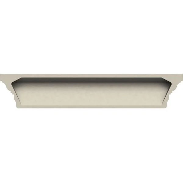 Ekena Millwork CRH08X109ST 109x22 Bottom Width x 117 3/4x22 Top Width x 7 7/8x22H x 1 1/4x22P Classic Crosshead