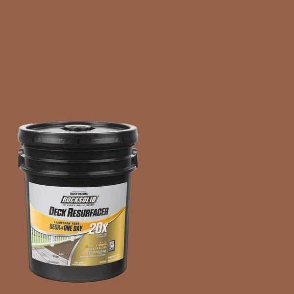 Rust-Oleum RockSolid 4 gal. California Rustic Exterior 20X Deck Resurfacer 319560