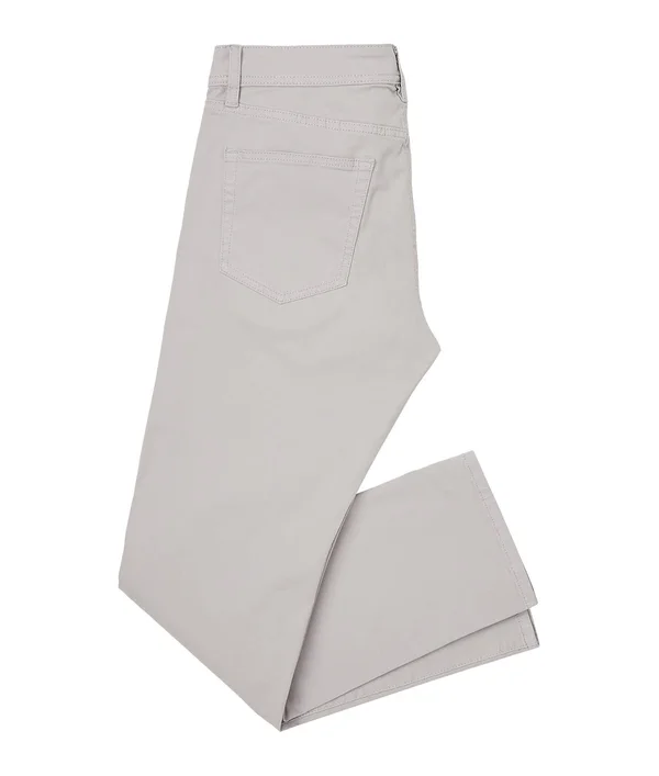 Liverpool Men's Regent Relaxed Straight Peached Colored Twill Jeans in White - Cotton, Size 33/32