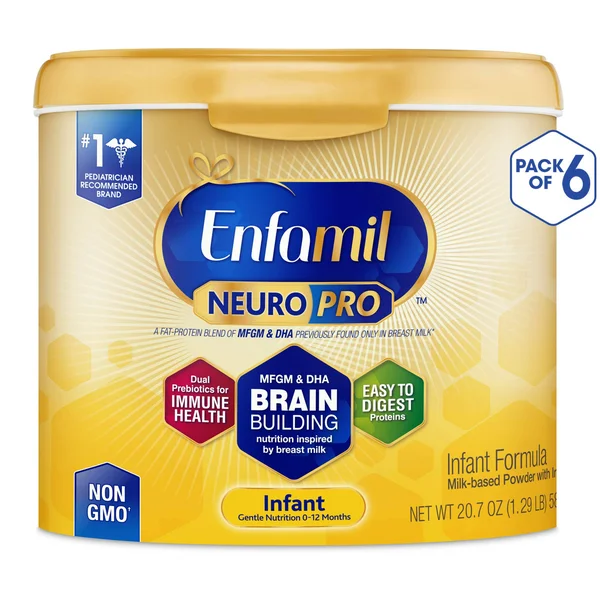 Enfamil neuropro Baby Formula Milk Powder, 20.7 Ounce (Pack of 6), Omega 3, Probiotics, Brain Support