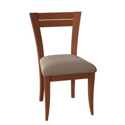 Tylor Ladder Back Side Chair Corrigan Studio Frame Color: Chestnut - Upholstery Color: Celery