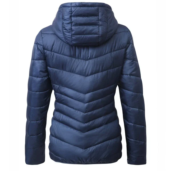 Rokkau0026Rolla Women's Lightweight Hooded Water-Resistant Padded Puffer Jacket Coat