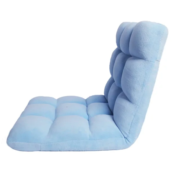 Chic Home Loungie Armless Quilted Recliner Chair - Light Blue