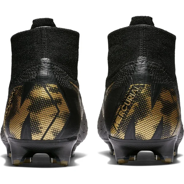 Nike Mercurial Superfly 6 Elite Firm Ground Soccer Shoes - in Black/Gold - Size 8