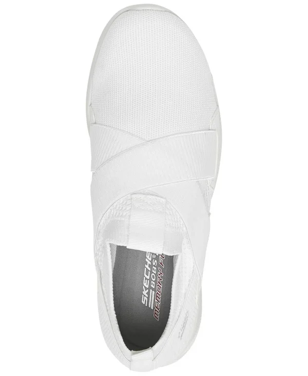 Skechers Women's Bobs Sport Squad 2 Kid Cool Slip-On Sneaker - White