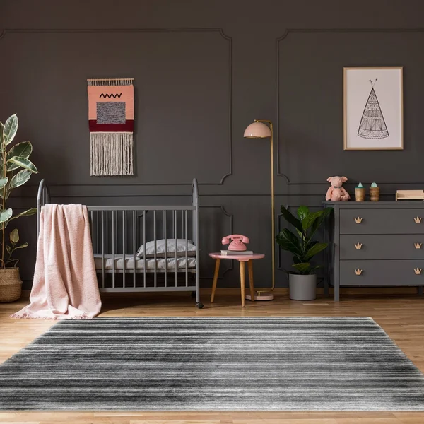 Avenue 33 Cason Moira Gray Shag Rug - Grey, 6.5X9.5 ft