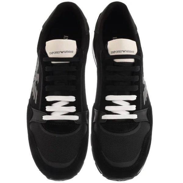 Armani Emporio Logo Trainers - Black - Low-top Sneakers