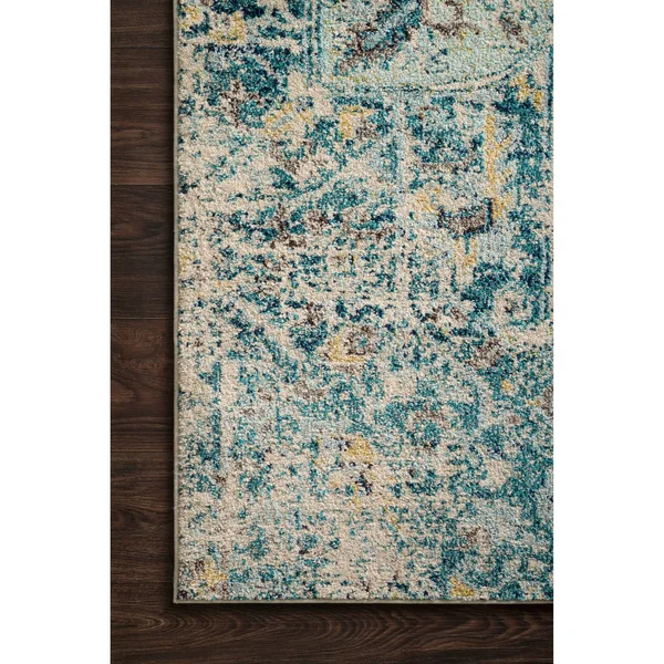 Alexander Home Vintage Boho Medallion Distressed Rug - Adult Unisex, Size: 6&7 x 6&7, Blue