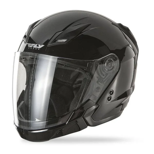 Fly Racing Street Tourist Helmet - Solids - Black - Xs