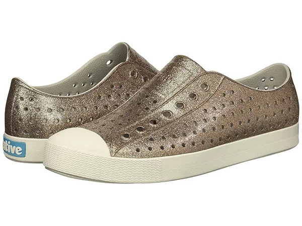 Native Shoes Women's Jefferson Bling - Metal Bling - Shell White - 9