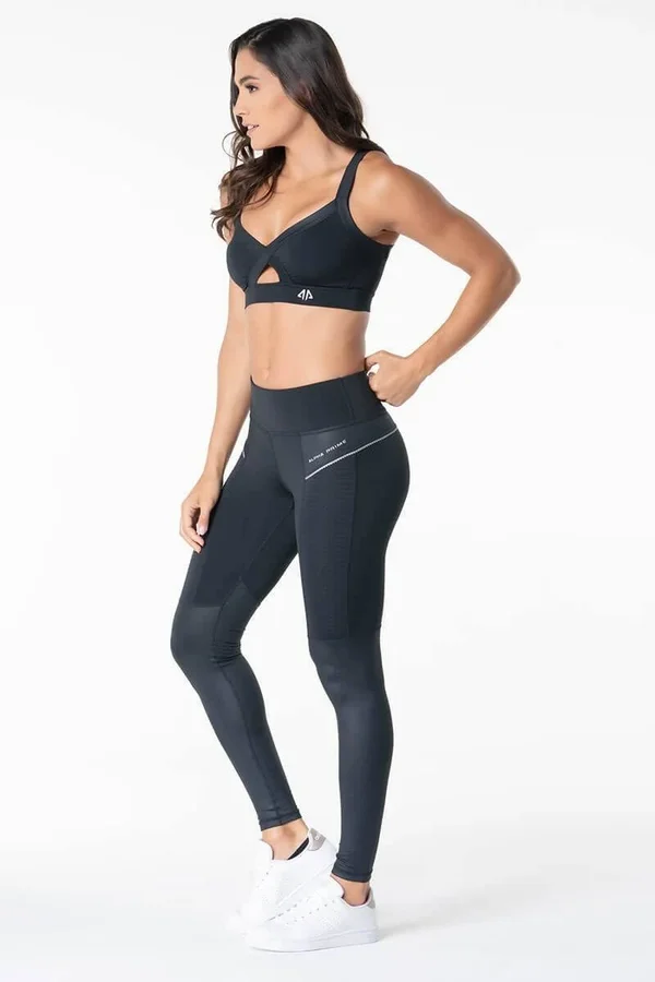 Reflective Leggings - Alpha Prime Apparel Black, L