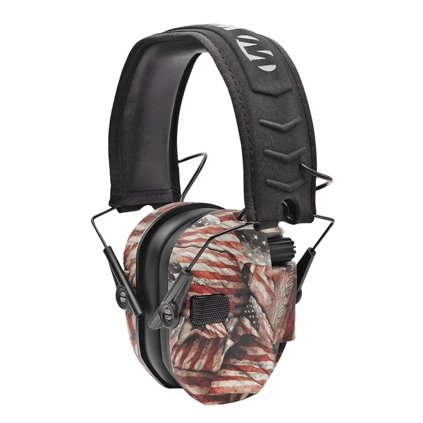 Razor Slim - Women's Shooting Earmuffs, Gun Goddess USA Flag