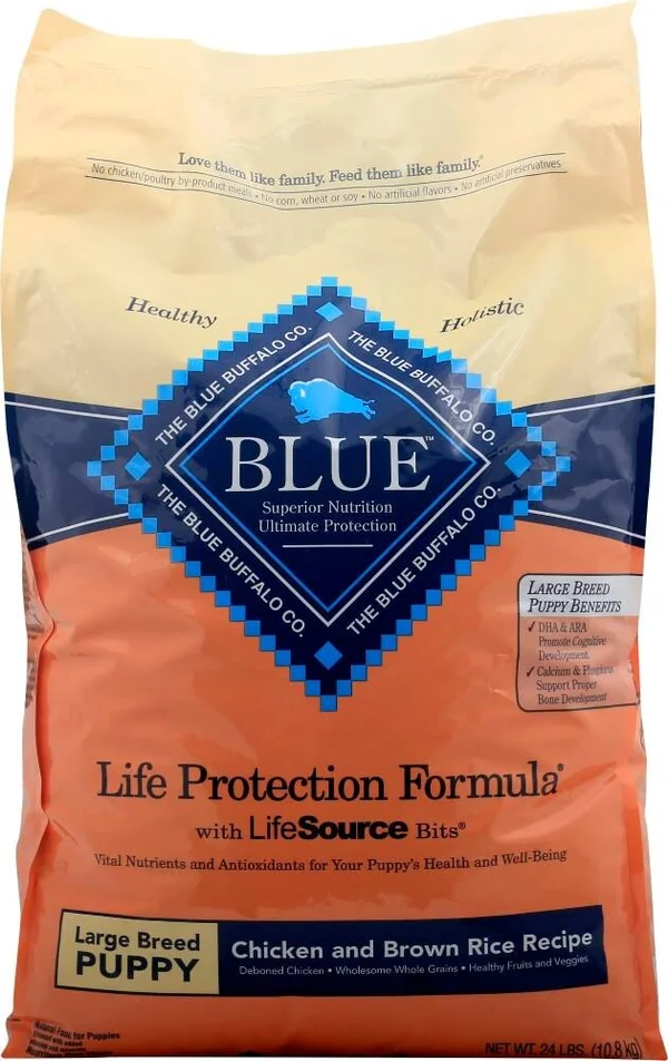 Blue Buffalo Life Protection Formula Dog Food - Chicken and Brown Rice Recipe, Large Breed Puppy - 24 lbs (10.8 kg)